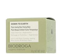 Biodroga Organic Down To Earth Phyto Heilmoor Masque exfoliant 2 en 1 nettoyant en profondeur, régénérant, lisse la peau, favorise une flore cutanée équilibrée, peau réparée et éclatante, tout type de