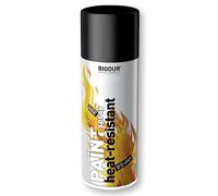 BIODUR Peinture en spray pour radiateur - 400 ml - Noir brillant - Pour radiateur - Protection contre la corrosion - Résistant à la chaleur jusqu'à 400 °C - Protection contre la rouille et les