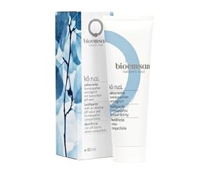 Bioemsan Dentifrice adapté à l'homéopathie - Dentifrice bio naturel sans menthol, doux pour l'émail, recommandé par les experts dentaires, convient aux dents sensibles et à l'homéopathie - 80 ml