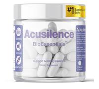 BioEssentials Acusilence - Complément Santé Auditive & Audition - NAC 600mg + Ginkgo Biloba 240mg - Routine Auditive Adulte - CoQ10 200mg + ALA 200mg + Ashwagandha 300mg - 90 Gélules Végétales
