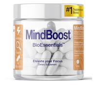 BioEssentials MindBoost - Nootropique Mémoire & Concentration - L-Tyrosine 280mg & Créatine 100mg - Focus & Énergie Cognitive - Uridine + Vitamines B - 90 Gélules Végétales