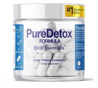 BioEssentials PureDetox - Complexe Détox & Soutien Hépatique 16 Actifs - NAC 600mg & Glutathion 250mg - Antioxydant & Détox Hépatique - Chardon-Marie 91% Silymarine & L-Carnitine, 60 Gélules Végétales