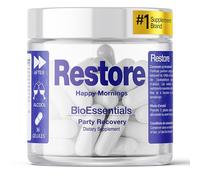 BioEssentials Restore - Complément multicomposant pour adultes - DHM 894 mg + NAC 300 mg - Formule avec magnésium et zinc - Chardon-Marie 250 mg + kudzu + électrolytes - 36 gélules végétales