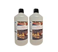 Bioéthanol 1L X 2 - Combustible Écologique Premium pour Cheminée Poêles en Acier InoxydableI - Liquide- Flamme Propre, sans Odeur ni Fumée - Ressources Végétales - Haute Performance & Sécurité (1Lx2)