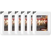 Bioéthanol 80% Premium 30 L (6 x 5 L) - Effet Grillage Pour Cheminée, Feu Décoratif, Cheminée de Table et Jardin - Intérieur et Extérieur - Sans