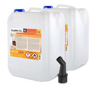 Bioéthanol - FLAMBIOL - 2x10L - 96,6% - Sans fumée - Écologique