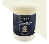 Biofa - Peinture écologique pour intérieur Murs & plafonds, finition Satinée - Sans solvants, faible en COV, sans odeurs - Très résistante - Multisupport - Application facile (Matinale, 1 Litre)