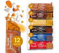 BIOFAIR NUTRITION - Barre Protéinée Bio - Pack Découverte 6 Saveurs - Lot de 12 Barres Protéinées - Saine, 100% Naturelle et Fabriquée en France