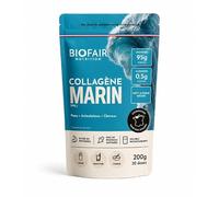 BIOFAIR NUTRITION - Collagène Marin Type 1 en Poudre - Peptides de Collagène de Poissons Sauvages - 95% de Protéines - Goût Neutre - 200 g