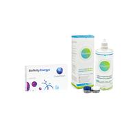 Biofinity Energys CooperVision (6 lentilles) + Solunate Multi-Purpose 400 ml avec étui
