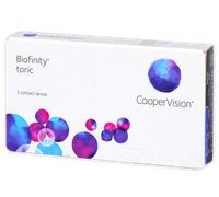 Biofinity Toric (3 lentilles) Puissance: -6.50, BC: 8.70, Diamètre: 14.50, Cylindre: -2.25, Axe: 180° -6.50