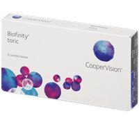 Biofinity Toric (6 lentilles) Puissance: -3.75, BC: 8.70, Diamètre: 14.50, Cylindre: -0.75, Axe: 170° -3.75
