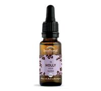 BIOFLORAL - 15 Holly, Houx BIO DEMETER- Equilibre - Fleur de Bach Authentique - Compte-gouttes 20 ML