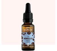 Biofloral Fleur De Bach 20 Mimulus Mimule Compte Gouttes Bio Demeter 20 ml