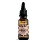 BIOFLORAL - 28 Scleranthus, Scléranthe BIO DEMETER - Fleur de Bach Authentique - Volonté - Compte-gouttes 20 ML