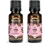 BIOFLORAL - 32 Vine, Vigne BIO - Compréhension - Fleur de Bach Authentique - 470 Granules - Sans Alcool (Lot de 2)