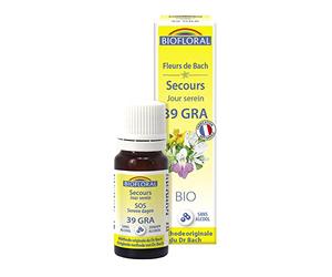Biofloral - Complexe Secours 39 Jour Serein aux Fleurs de Bach Bio - Elixir Floral - Méthode originale Dr Bach - 20ml