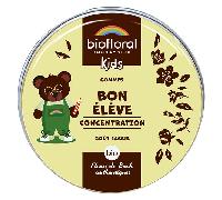 Biofloral Kids – Gommes Bon Élève Bio – Concentration, Fleurs de Bach – Sans alcool – 45 g