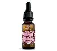Biofloral 31 Vervain Verveine Fleur De Bach Flacon Compte-Gouttes Bio Demeter 20ml
