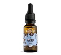 Biofloral Fleur de Bach Aspen Tremble Bio 20 ml | Aide à affronter l'inconnu avec courage et sérénité. Certifiée Demeter et Bio. Sans alcool.
