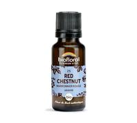 Biofloral Fleur de Bach Red Chestnut 470 Granules | Aide à se détacher des inquiétudes pour ses proches et à retrouver la sérénité. Format sans alcool.