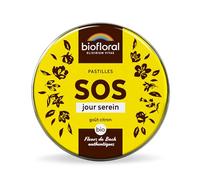 BIOFLORAL - SOS Secours Jour Serein BIO - 165 Pastilles - Soutien émotionnel - Fleurs de Bach Authentiques - Sans Alcool