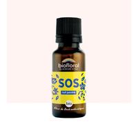 BIOFLORAL Pastilles granulés SOS Nuit Paisible – Fleurs de Bach, Sans alcool – 19 g