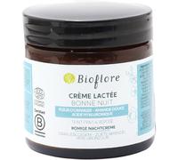 Bioflore Crème Lactée Bonne Nuit Teint Frais Et Reposé acide Hyaluronique Fleur Oranger 60g