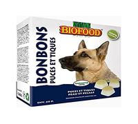 Biofood Petfood Maxi Bonbons Puces Et Tiques À Base De Graisse De Mouton Et D'Ail 40 Pièces