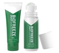 Biofreeze Action par le Froid Muscles et Articulations Lot de 1 Tube Gel 118ml & de 1 Roll-On 89ml