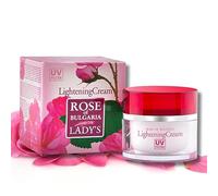 Biofresh cosmetics Rose of Bulgaria Crème blanchissante pour le visage avec filtre UV