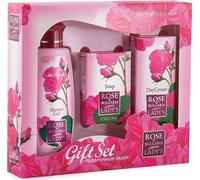 Biofresh - Set cadeau (petit) gel douche, savon à la rose et crème de jour Rose de Bulgarie