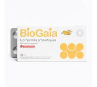 BioGaia Comprimés Probiotiques pour les Enfants dès 3 ans | Équilibre de la Flore Intestinale | Complément Alimentaire | Contient le L. reuteri Protectis | Arôme Fraise - 30 Comprimés à Croquer