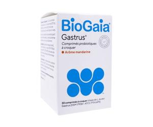BioGaia Gastrus Arôme Mandarine 30 Comprimés À croquer