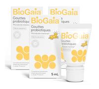 BioGaia Gouttes Probiotiques pour Bébés & Nourrissons | Équilibre de la Flore Intestinale | Complément Alimentaire à Base de Probiotiques | Contient le L. reuteri Protectis | Flacon de 5 mL - Lot de 3