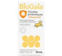 Parapharmacie > Bébé & Maman > Compléments alimentaires bébé BioGaia Gouttes Probiotiques + Vitamine D 10 ml
