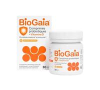 BioGaia Comprimés probiotiques à croquer – L. reuteri Protectis®, Vitamine D, Arôme Orange 30