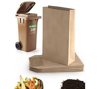 BIOGLÜCK® - Sacs poubelles biodégradables 240 Litres [10 pièces] - Extra grands & résistants, idéal pour les services de conciergerie & immeubles collectifs