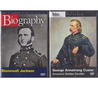 Biography George Armstrong Custer , Biography Stonewall Jackson : 2 Pack Collection