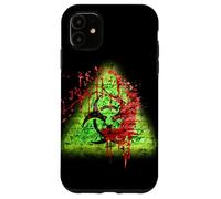 Biohazard Toxic Vintage Brick Infected Zombie Splatter Coque pour iPhone 11