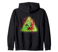 Biohazard Toxic Vintage Brick Infected Zombie Splatter Sweat à Capuche