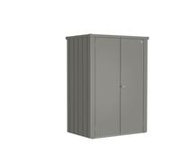 BIOHORT-Armoire pour terrasse Romeo coloris gris en acier galvanisé - 132 x 87 x 181 cm