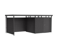 BIOHORT-Paroi latérale pour l’auvent de l’abri de jardin HighLine H2 Acier galvanisé gris foncé 157x5x181 cm