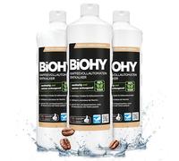 BiOHY Détartrant pour les machines a café automatique (3 x 1l Bouteille) | efficace pour les bouilloires | toutes marques | environ 20 processus de détartrage (Kaffee Entkalker)