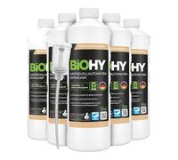 BiOHY Détartrant pour les machines a café automatique (6 x 1l Bouteille) + Distributeur | efficace pour les bouilloires | toutes marques | environ 20 processus de détartrage (Kaffee Entkalker)