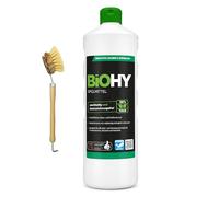 BiOHY Détergent (Bouteille de 1l) + Distributeur à pompe | Formule innovante pour dissoudre Les Graisses et Faire Briller la Vaisselle (Spülmittel)