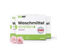 BiOHY Lessive feuilles avec parfum de printemps (3 x 60 pièces) | Lessive universelle durable sans plastique | Papier de lavage 100 % biodégradable | Bandes de lessive solubles dans l'eau