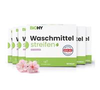 BiOHY Lessive feuilles avec parfum de printemps (6 x 60 pièces) | Lessive universelle durable sans plastique | Papier de lavage 100 % biodégradable | Bandes de lessive solubles dans l'eau