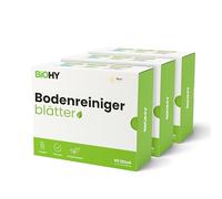 BiOHY Lot de 3 paquets de 60 feuilles de nettoyage durables pour tous les sols, 100 % biodégradables, solubles dans l'eau et conviennent pour le bois, le stratifié, le carrelage, le PVC