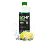 BiOHY Nettoyant de sol pour robot nettoyeur (bouteille de 1 l) | Nettoyant concentré pour tous les types de balai et aspirateur robot avec fonction humide | Faible mousse et sans traces | Pour tous